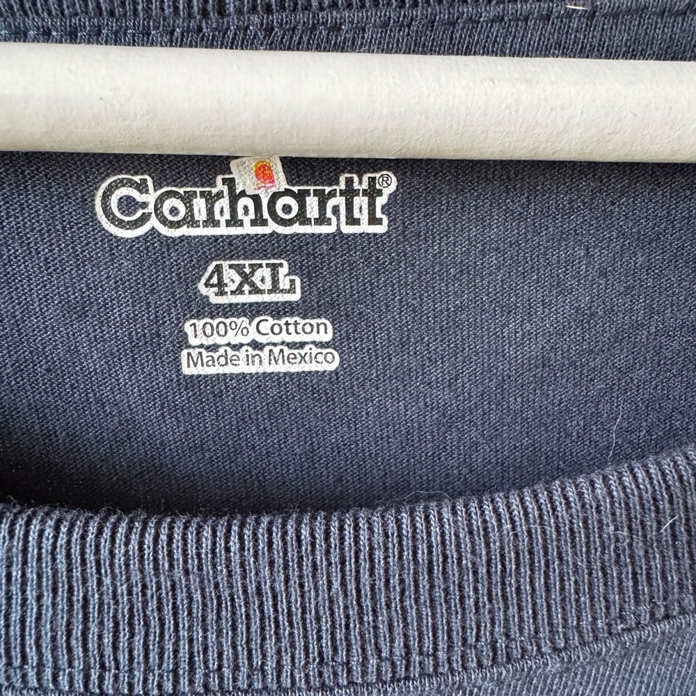 Carhartt Navy Blue Pocket T-Shirt 4XL